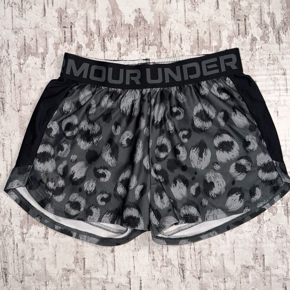 Under Armour Girl's UA Play Up Printed Shorts Girls Medium Loose Fit
